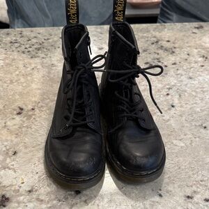 Dr. Martens Black Leather Lace-Up Boots 1460j